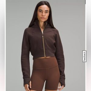 LULULEMON Scuba full zip cropped hoodie